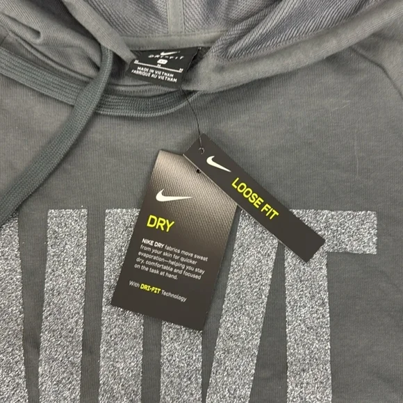 Nike Gray Hoodie with Silver Logo - Picture 3 of 5